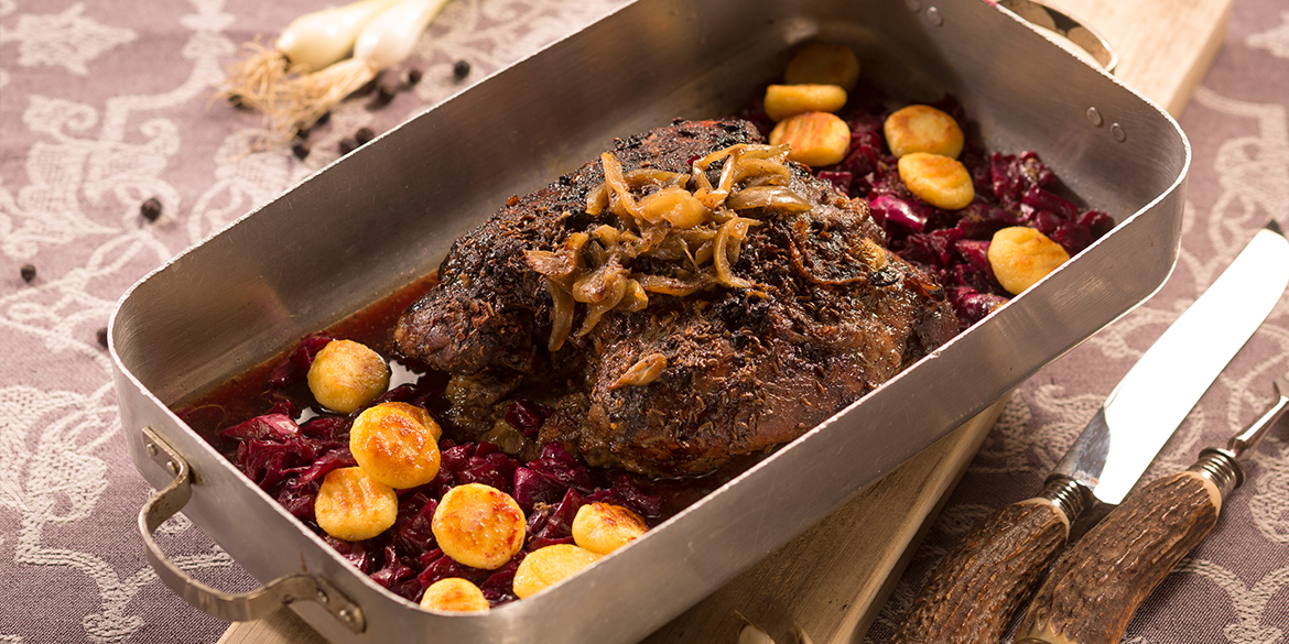 Wildschweinbraten mit Rotkraut: WILD ÖSTERREICH Rezept