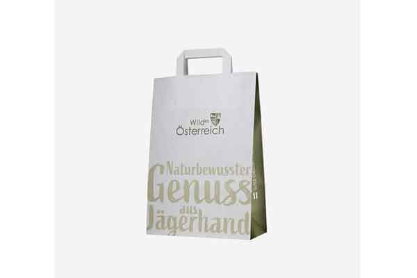 Produkte zur Wildbretvermarktung: Papiertasche WILD ÖSTERREICH